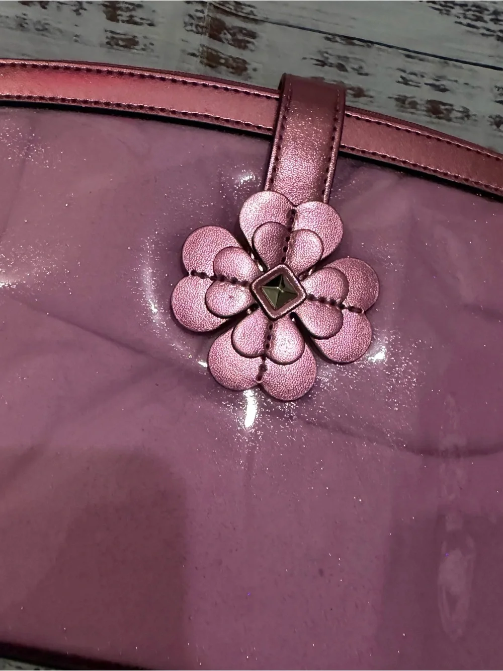 Kate spade Pink Floral Accent Women's make up Bag new
